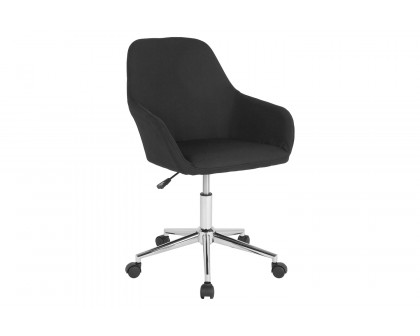 BLNK Cortana Fabric Home and Office Mid-Back Chair - Black