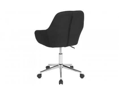 BLNK Cortana Fabric Home and Office Mid-Back Chair - Black