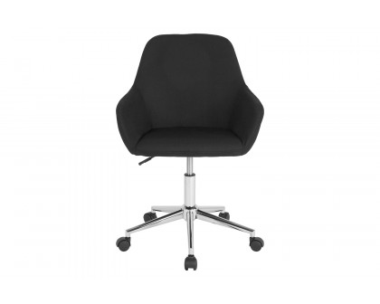 BLNK Cortana Fabric Home and Office Mid-Back Chair - Black