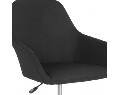 BLNK Cortana Fabric Home and Office Mid-Back Chair - Black