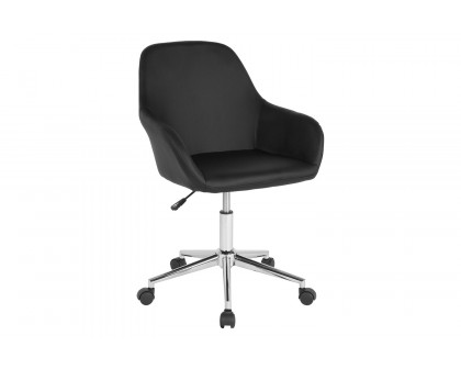 BLNK Cortana LeatherSoft Home and Office Mid-Back Chair - Black