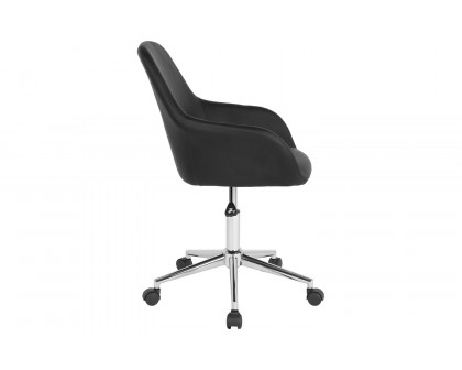 BLNK Cortana LeatherSoft Home and Office Mid-Back Chair - Black