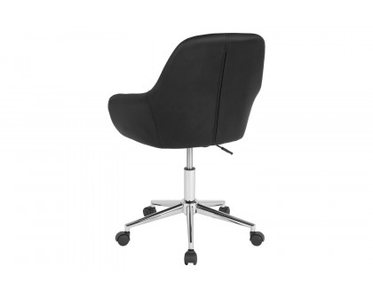 BLNK Cortana LeatherSoft Home and Office Mid-Back Chair - Black