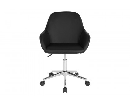 BLNK Cortana LeatherSoft Home and Office Mid-Back Chair - Black