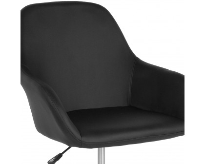 BLNK Cortana LeatherSoft Home and Office Mid-Back Chair - Black