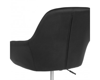 BLNK Cortana LeatherSoft Home and Office Mid-Back Chair - Black