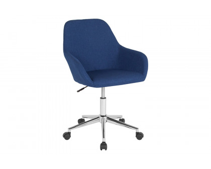 BLNK Cortana Fabric Home and Office Mid-Back Chair - Blue