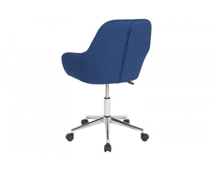 BLNK Cortana Fabric Home and Office Mid-Back Chair - Blue