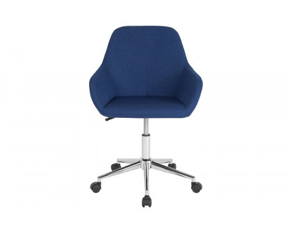 BLNK Cortana Fabric Home and Office Mid-Back Chair - Blue