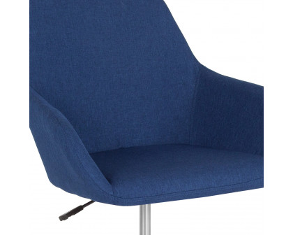 BLNK Cortana Fabric Home and Office Mid-Back Chair - Blue