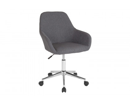 BLNK Cortana Fabric Home and Office Mid-Back Chair - Dark Gray