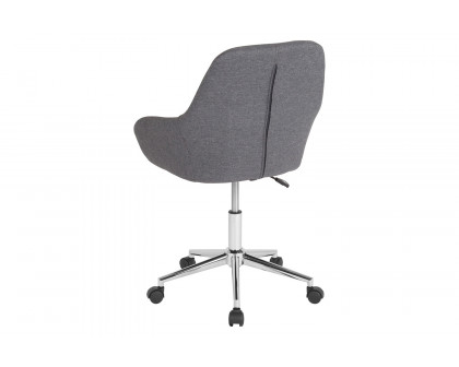 BLNK Cortana Fabric Home and Office Mid-Back Chair - Dark Gray