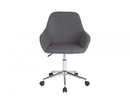 BLNK Cortana Fabric Home and Office Mid-Back Chair - Dark Gray