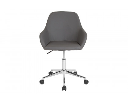 BLNK Cortana LeatherSoft Home and Office Mid-Back Chair - Gray