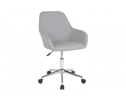 BLNK Cortana Fabric Home and Office Mid-Back Chair - Light Gray