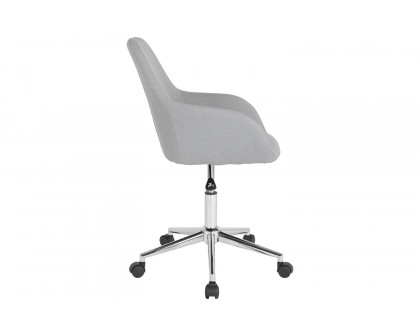 BLNK Cortana Fabric Home and Office Mid-Back Chair - Light Gray