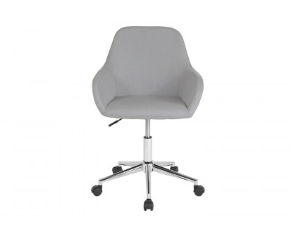 BLNK Cortana Fabric Home and Office Mid-Back Chair - Light Gray