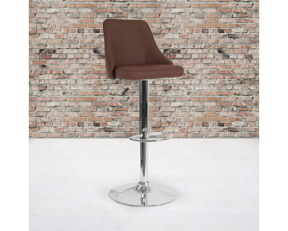 BLNK Trieste Fabric Adjustable Height Bar Stool