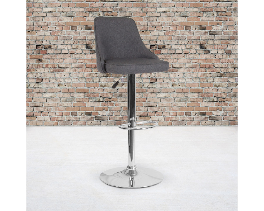 BLNK Trieste Fabric Adjustable Height Bar Stool