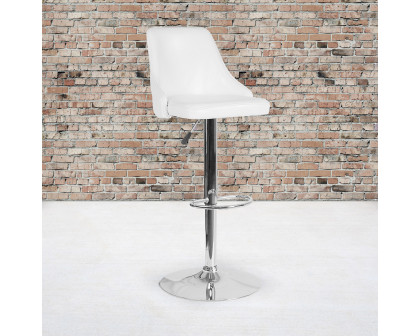 BLNK Trieste LeatherSoft Adjustable Height Bar Stool