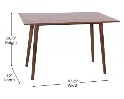 BLNK - Hatfield Wood Mid-Century Modern Dining Table