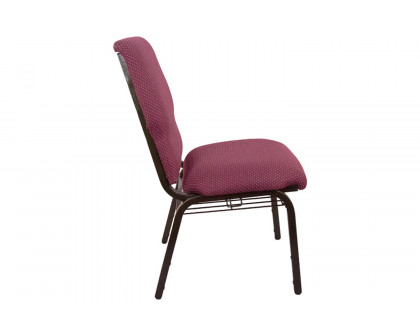 BLNK™ Advantage Discount Church Chair - Burgundy Pattern, 21"W