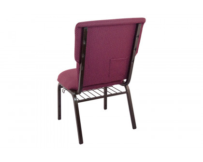 BLNK™ Advantage Discount Church Chair - Burgundy Pattern, 21"W