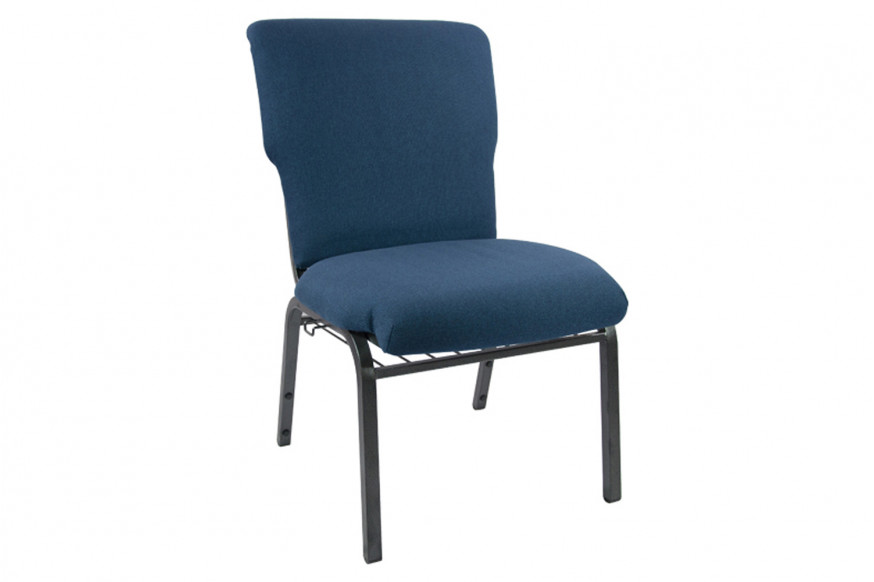 BLNK™ Advantage Discount Church Chair - Navy, 21"W