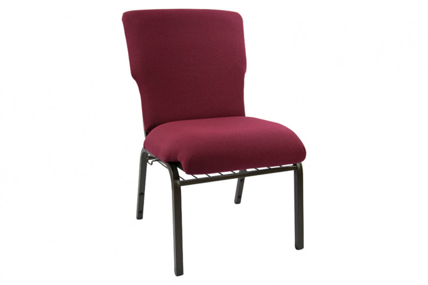 BLNK™ Advantage Discount Church Chair - Maroon, 21"W