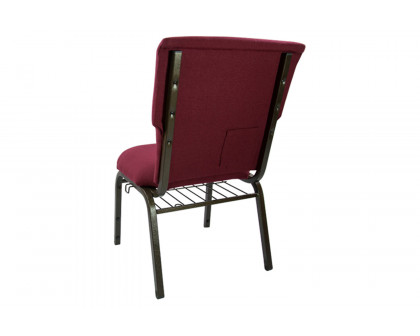 BLNK™ Advantage Discount Church Chair - Maroon, 21"W