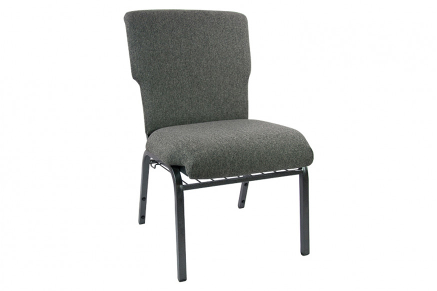 BLNK™ Advantage Discount Church Chair - Charcoal Gray, 21"W