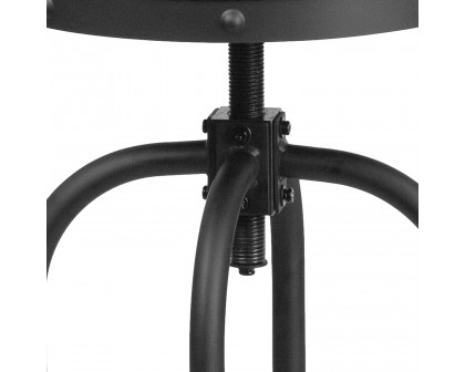 BLNK - Carrington Black LeatherSoft Bar Stool with Swivel Lift