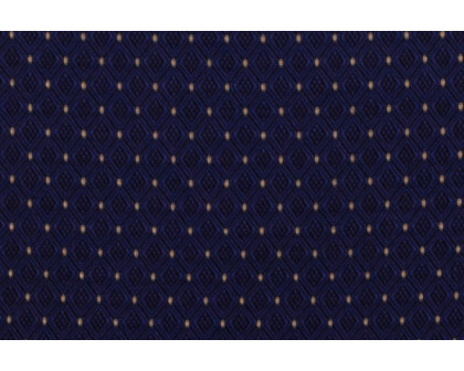 BLNK™ HERCULES Series Fabric Trapezoidal Back Stacking Banquet Chair with Gold Frame - Navy Patterned