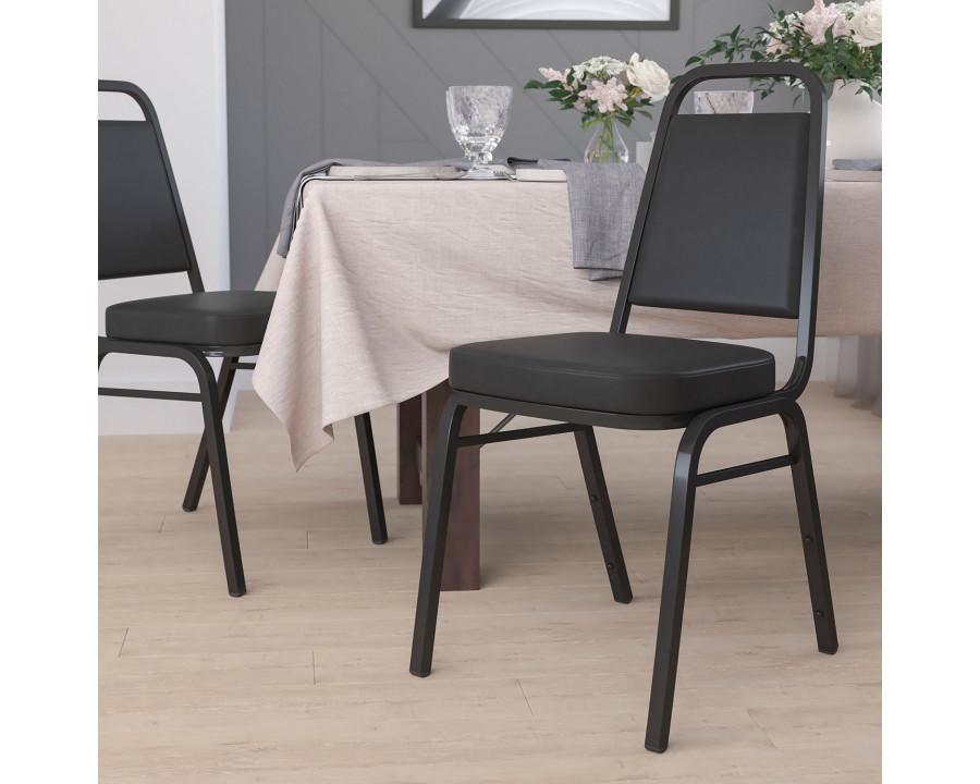 BLNK HERCULES Series Vinyl Trapezoidal Back Stacking Banquet Chair