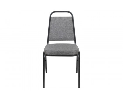 BLNK HERCULES Series Fabric Trapezoidal Back Stacking Banquet Chair - Gray