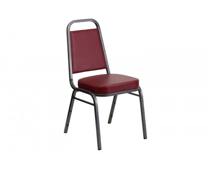 BLNK™ HERCULES Series Vinyl Trapezoidal Back Stacking Banquet Chair - Burgundy, 36"H