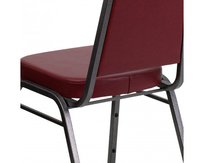 BLNK™ HERCULES Series Vinyl Trapezoidal Back Stacking Banquet Chair - Burgundy, 36"H