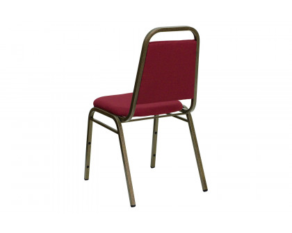 BLNK HERCULES Series Fabric Trapezoidal Back Stacking Banquet Chair - Red