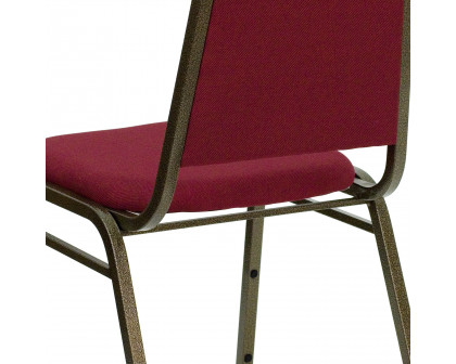 BLNK HERCULES Series Fabric Trapezoidal Back Stacking Banquet Chair - Red