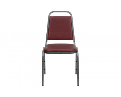 BLNK™ HERCULES Series Vinyl Trapezoidal Back Stacking Banquet Chair - Burgundy, 34"H