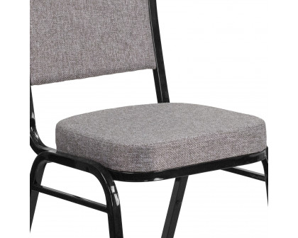 BLNK - HERCULES Series Fabric Crown Back Stacking Banquet Chair with Black Frame