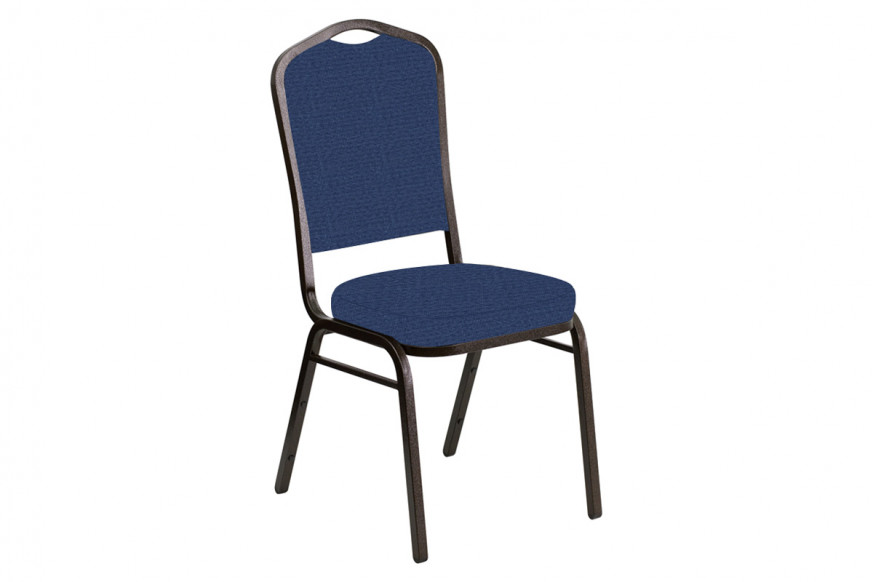 BLNK™ Crown Back Banquet Chair in Interweave with Gold Vein Frame - Liberty