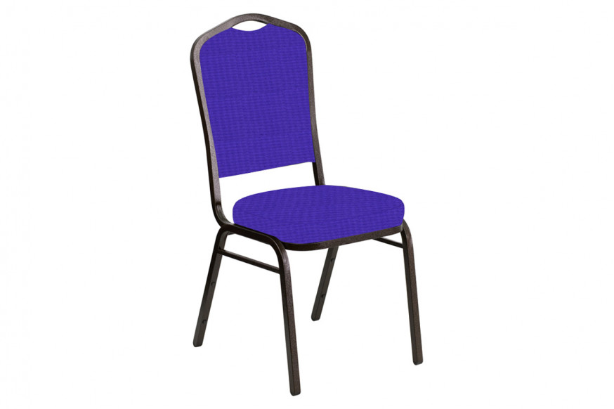 BLNK™ Crown Back Banquet Chair in Interweave with Gold Vein Frame - Lilac