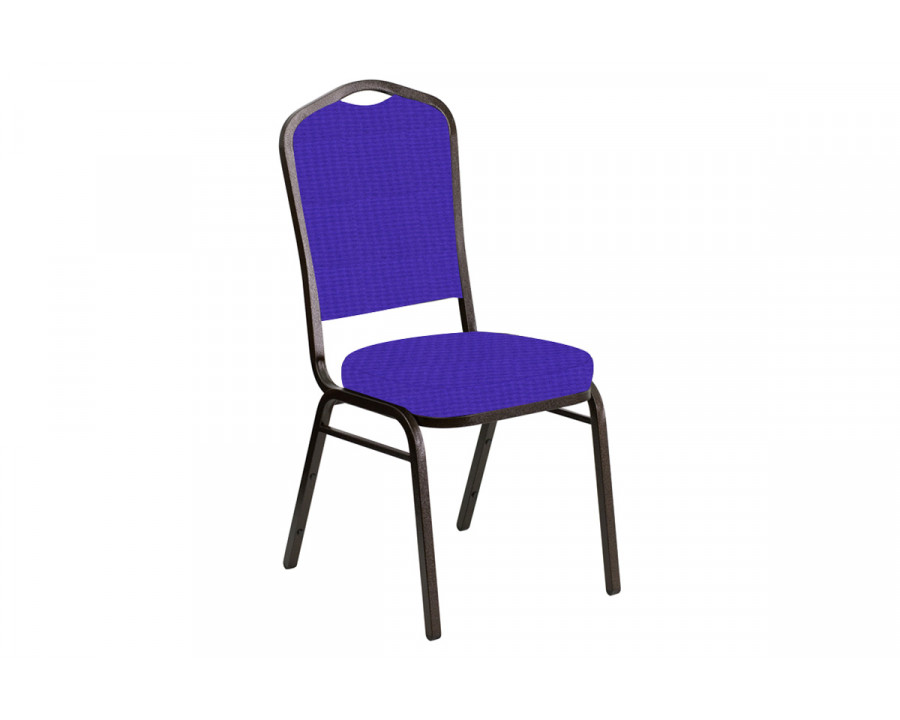 BLNK Crown Back Banquet Chair in Interweave with Gold Vein Frame - Lilac