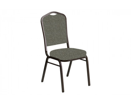 BLNK Crown Back Banquet Chair in Interweave with Gold Vein Frame