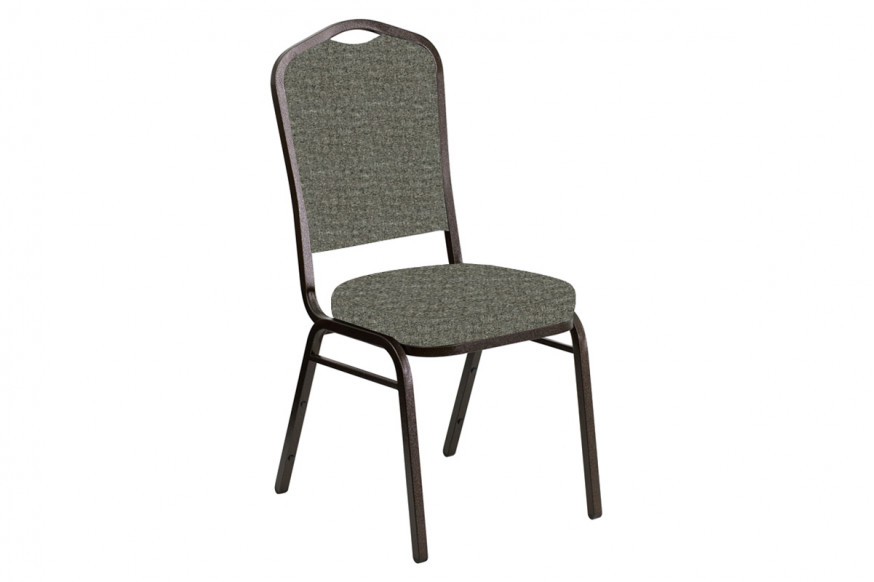 BLNK™ Crown Back Banquet Chair in Interweave with Gold Vein Frame - Slate