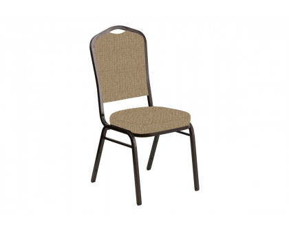 BLNK Crown Back Banquet Chair in Interweave with Gold Vein Frame