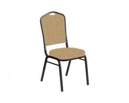 BLNK Crown Back Banquet Chair in Interweave with Gold Vein Frame