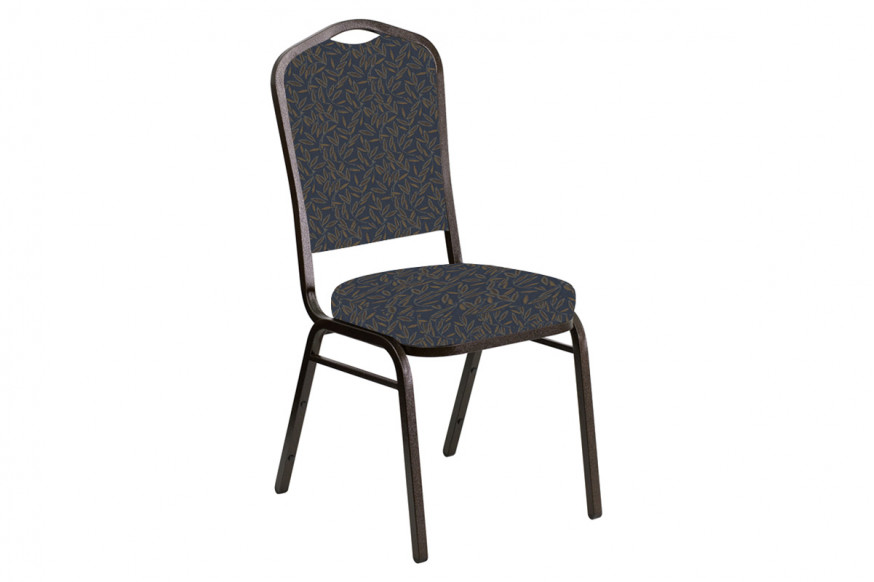 BLNK™ Crown Back Banquet Chair in Jasmine with Gold Vein Frame - Sky