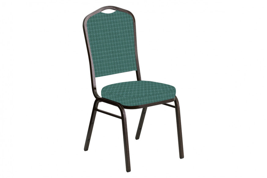 BLNK™ Crown Back Banquet Chair in Jewel with Gold Vein Frame - Aloe